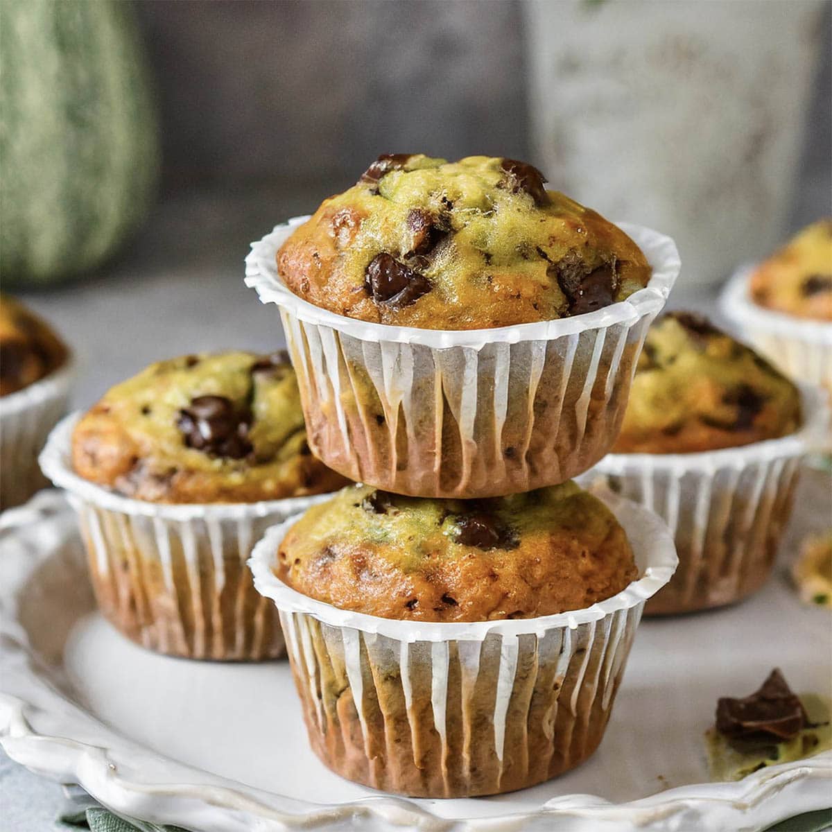 Fluffy & Moist Healthy Zucchini Muffins: Naturally Sweetened